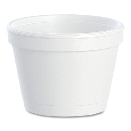 Bowl Containers, 4 oz, White, Foam, 1,000/Carton. Picture 1