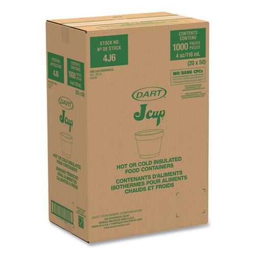 Bowl Containers, 4 oz, White, Foam, 1,000/Carton. Picture 2