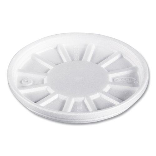 Vented Foam Lids, Fits 6 oz to 32 oz Cups, White, 50 Pack, 10 Packs/Carton. Picture 1