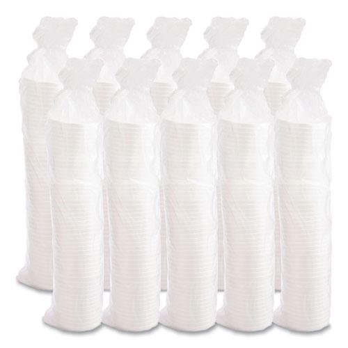 Vented Foam Lids, Fits 6 oz to 32 oz Cups, White, 50 Pack, 10 Packs/Carton. Picture 6