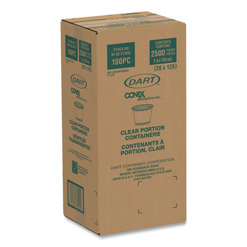 Conex Complements Portion/Medicine Cups, 1 oz, Clear, 125/Bag, 20 Bags/Carton. Picture 2