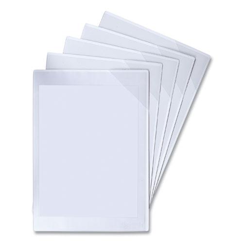 Easy Load Magnetic Pocket with Corner Closure, 14 x 11, Clear Frame, 5/Pack. Picture 1