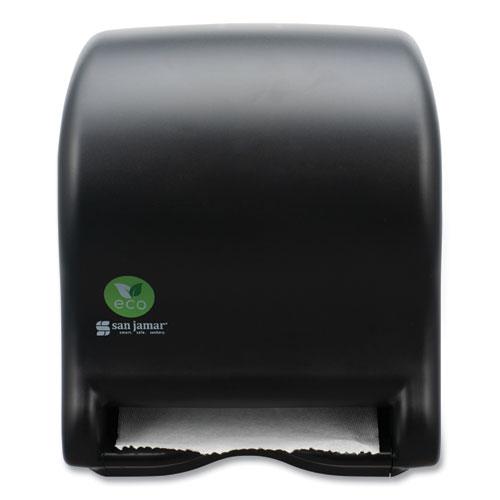 Ecological Automatic Towel Dispenser, 9.1 x 14.4 x 11.8, Black. Picture 1