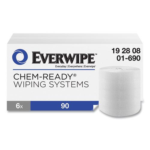 Chem-Ready Dry Wipes, 10 x 12, 90/Box, 6 Boxes/Carton. Picture 1