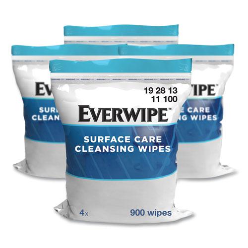 Cleaning and Deodorizing Wipes, 1-Ply, 8 x 6, Lemon, White, 900/Bag, 4 Bags/Carton. Picture 1