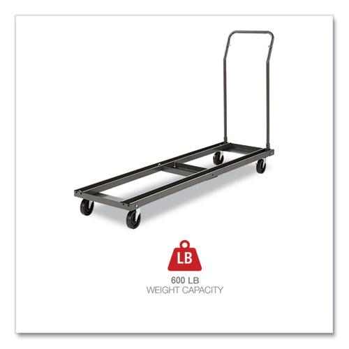 Chair/Table Cart, Metal, 600 lb Capacity, 20.86" x 50.78" to 72.04" x 43.3", Black. Picture 15