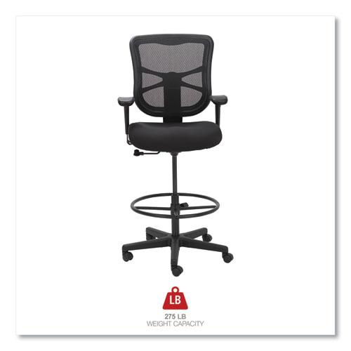 Alera Elusion Series Mesh Stool, Supports Up to 275 lb, 22.6" to 31.6" Seat Height, Black. Picture 7