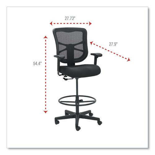 Alera Elusion Series Mesh Stool, Supports Up to 275 lb, 22.6" to 31.6" Seat Height, Black. Picture 8