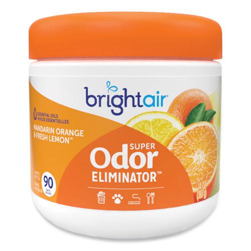 Super Odor Eliminator, Mandarin Orange and Fresh Lemon, 14 oz Jar, 6/Carton. Picture 2