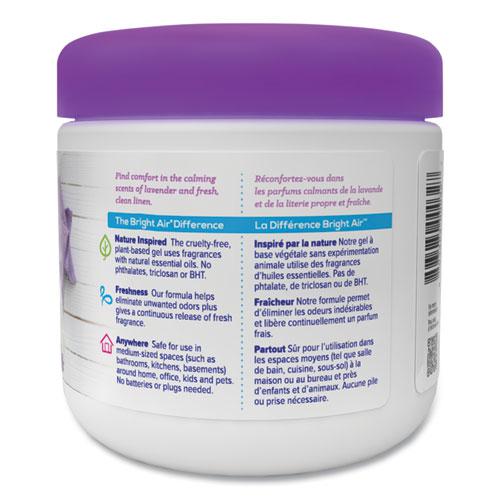 Super Odor Eliminator, Lavender and Fresh Linen, Purple, 14 oz Jar, 6/Carton. Picture 4