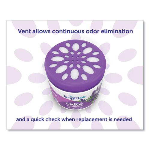 Super Odor Eliminator, Lavender and Fresh Linen, Purple, 14 oz Jar, 6/Carton. Picture 6