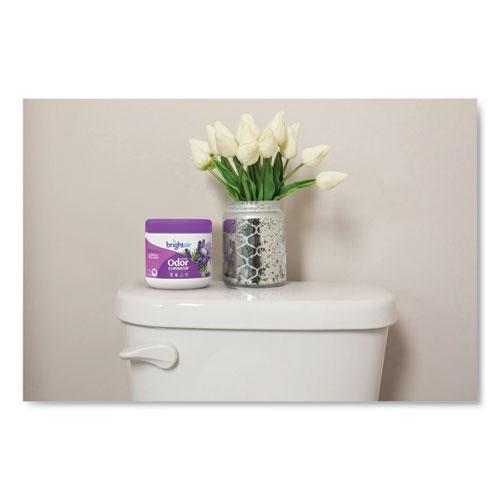 Super Odor Eliminator, Lavender and Fresh Linen, Purple, 14 oz Jar, 6/Carton. Picture 7