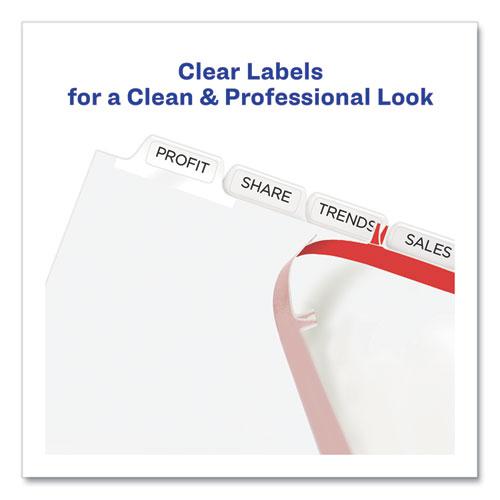 Print and Apply Index Maker Clear Label Dividers, Extra Wide Tab, 8-Tab, 11.25 x 9.25, White, 1 Set. Picture 6