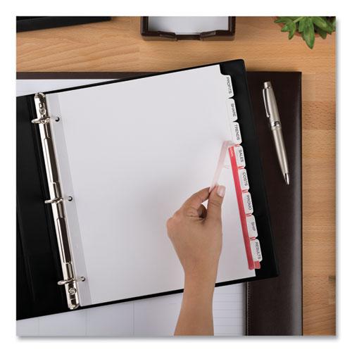 Print and Apply Index Maker Clear Label Dividers, Extra Wide Tab, 8-Tab, 11.25 x 9.25, White, 1 Set. Picture 7