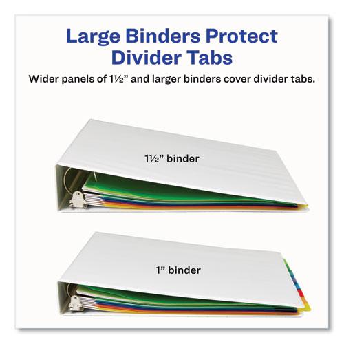 Insertable Big Tab Plastic 2-Pocket Dividers, 8-Tab, 11.13 x 9.25, Assorted, 1 Set. Picture 10