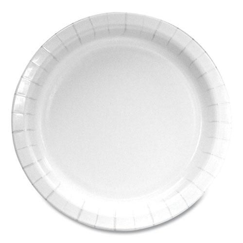 Paper Dinnerware, Plate, 6", White, 1,000/Carton. Picture 1