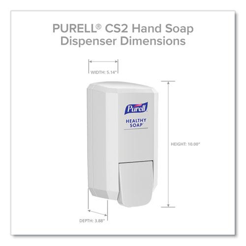 CS2 Healthy Soap Dispenser, 1,000 mL, 5.14" x 3.88" x 10", White, 6/Carton. Picture 4