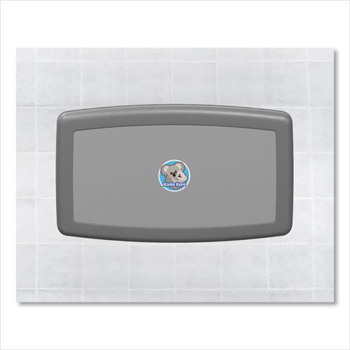 Baby Changing Station, Wall Horizontal Mount, 36.5 x 21.25, Gray. Picture 2