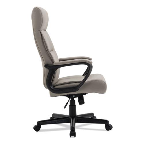 Alera Oxnam Series High-Back Task Chair, Supports Up to 275 lbs, 17.56" to 21.38" Seat Height, Tan Seat/Back, Black Base. Picture 9