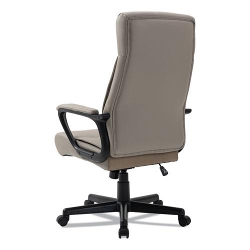 Alera Oxnam Series High-Back Task Chair, Supports Up to 275 lbs, 17.56" to 21.38" Seat Height, Tan Seat/Back, Black Base. Picture 8