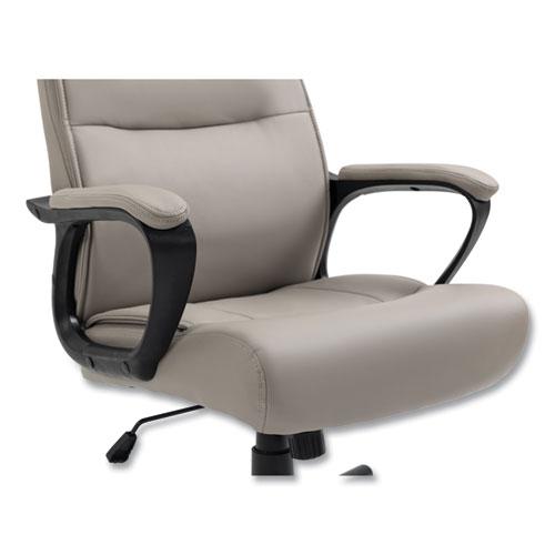 Alera Oxnam Series High-Back Task Chair, Supports Up to 275 lbs, 17.56" to 21.38" Seat Height, Tan Seat/Back, Black Base. Picture 7