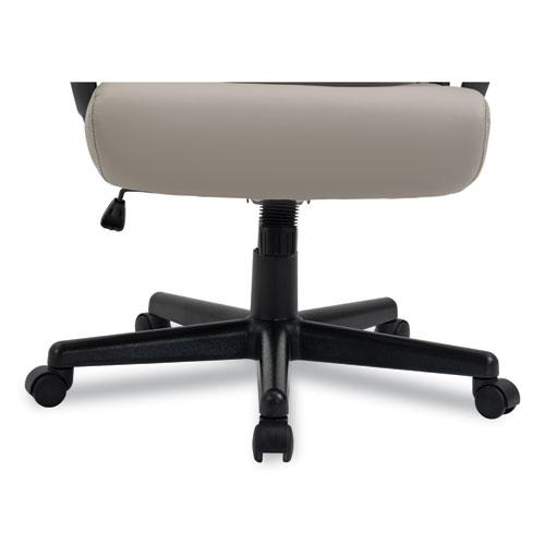 Alera Oxnam Series High-Back Task Chair, Supports Up to 275 lbs, 17.56" to 21.38" Seat Height, Tan Seat/Back, Black Base. Picture 4