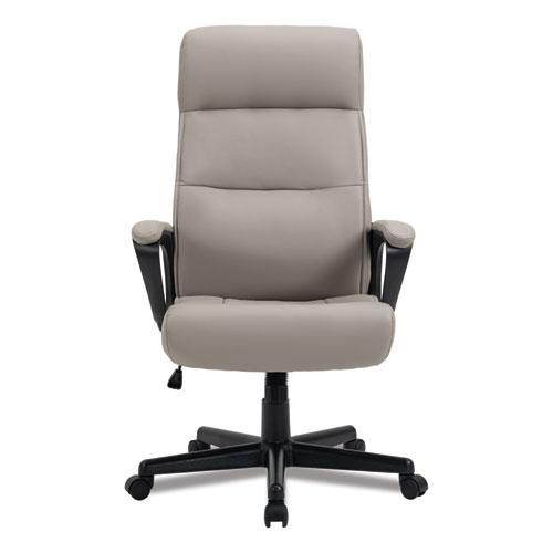 Alera Oxnam Series High-Back Task Chair, Supports Up to 275 lbs, 17.56" to 21.38" Seat Height, Tan Seat/Back, Black Base. Picture 2