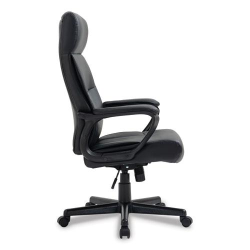 Alera Oxnam Series High-Back Task Chair, Supports Up to 275 lbs, 17.56" to 21.38" Seat Height, Black Seat/Back, Black Base. Picture 10
