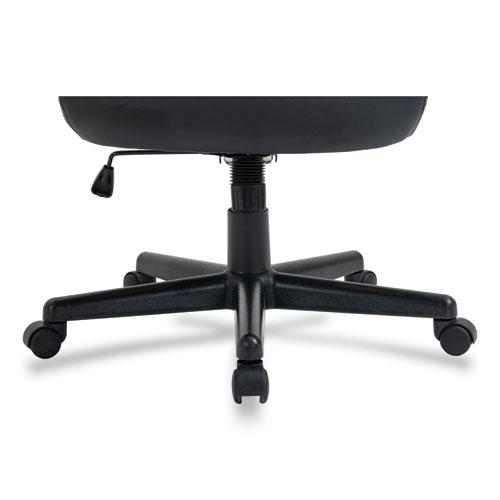 Alera Oxnam Series High-Back Task Chair, Supports Up to 275 lbs, 17.56" to 21.38" Seat Height, Black Seat/Back, Black Base. Picture 6