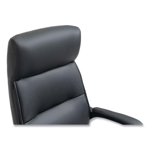 Alera Oxnam Series High-Back Task Chair, Supports Up to 275 lbs, 17.56" to 21.38" Seat Height, Black Seat/Back, Black Base. Picture 4