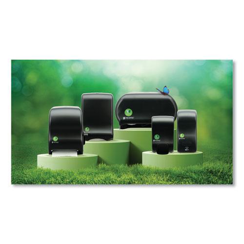 Ecological Green Towel Dispenser, 12.49" x 8.6" x 12.82", Black. Picture 4