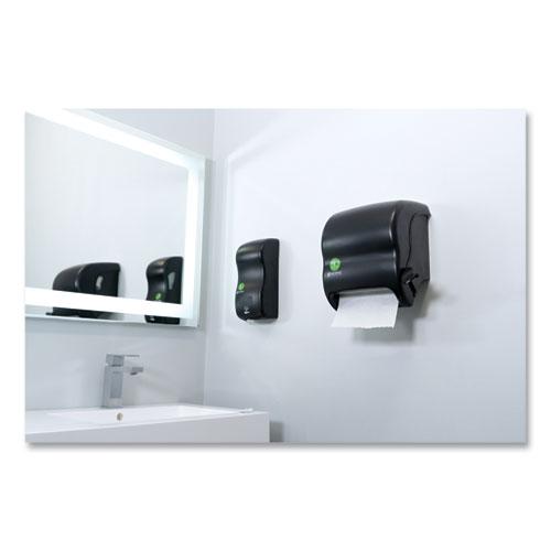 Ecological Green Towel Dispenser, 12.49" x 8.6" x 12.82", Black. Picture 3