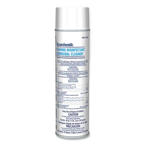 Foaming Disinfectant Germicidal Cleaner, Flowery Scent, 19 oz Aerosol Can, 12/Carton. Picture 2