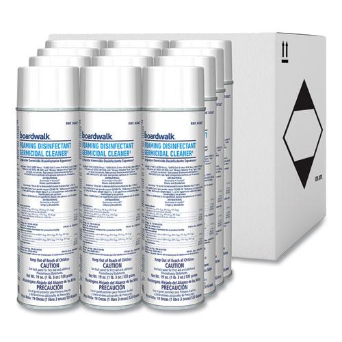 Foaming Disinfectant Germicidal Cleaner, Flowery Scent, 19 oz Aerosol Can, 12/Carton. Picture 1