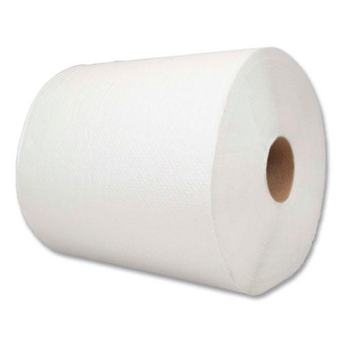 Hard Wound Towel, 1 Ply, 8" x 700 ft, White, 6/Carton. Picture 3