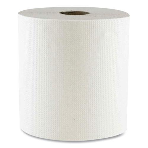 Hard Wound Towel, 1 Ply, 8" x 700 ft, White, 6/Carton. Picture 1