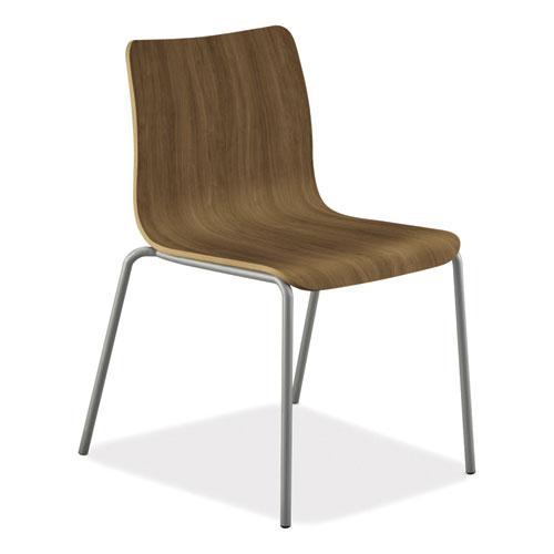 Ruck Laminate Chair, Supports Up to 300 lb, 18" Seat Height, Pinnacle Seat/Back, Silver Base. Picture 1