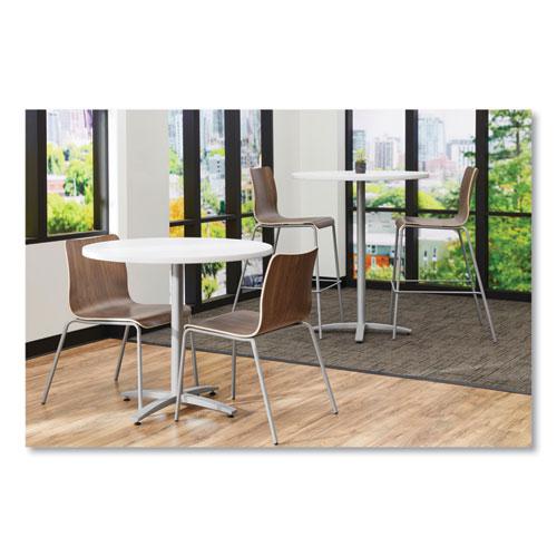 Ruck Laminate Chair, Supports Up to 300 lb, 18" Seat Height, Pinnacle Seat/Back, Silver Base. Picture 4