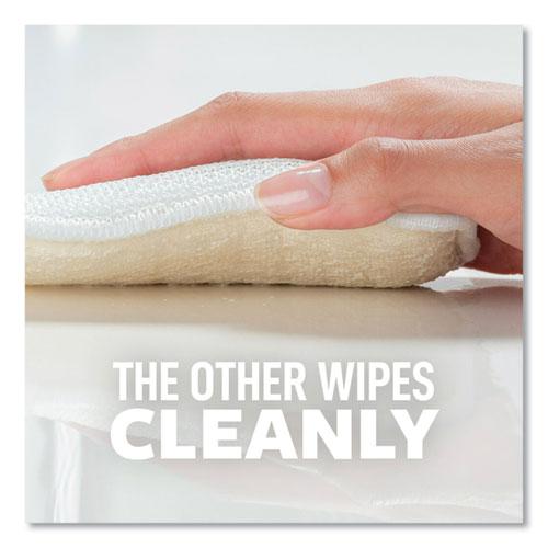 Greener Clean Dual Action Scrub and Wipe, 2.8 x 4.7, 0.7" Thick, White, 2/Pack. Picture 2