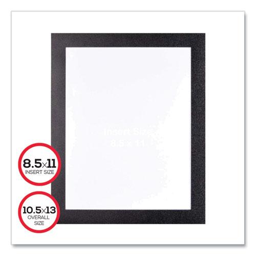 Self Adhesive Sign Holders, 8.5 x 11 Insert, Clear with Black Border, 2/Pack. Picture 5