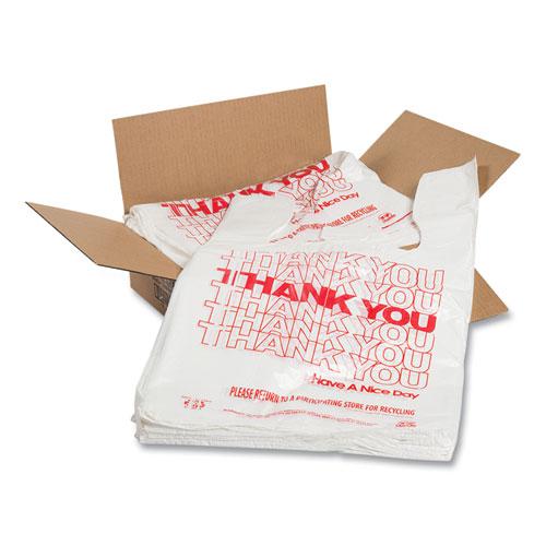 Thank You Bags, 11.5" x 20" x 20", Red/White, 775/Carton. Picture 1