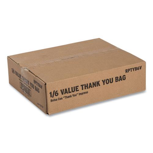 Thank You Bags, 11.5" x 20" x 20", Red/White, 775/Carton. Picture 4