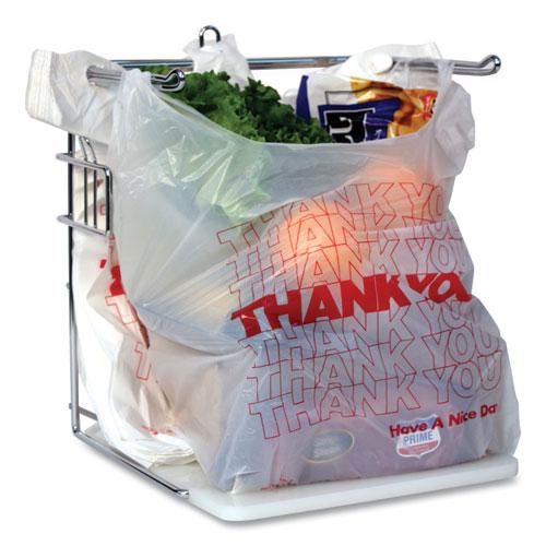 Thank You Bags, 13" x 23" x 23", Red/White, 1,000/Carton. Picture 4