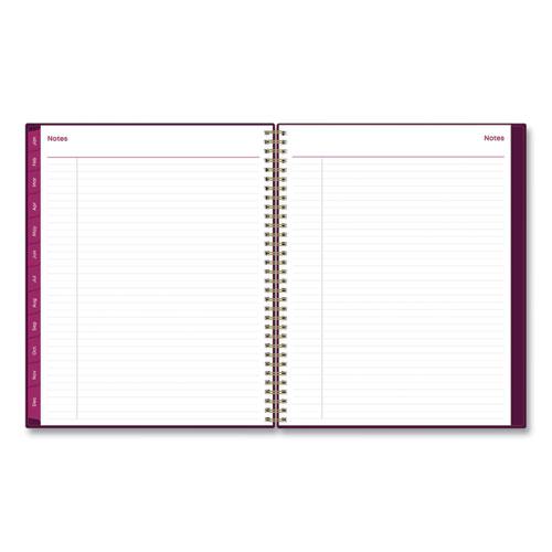 Gili Weekly/Monthly Planner, Gili Jewel Tone Artwork, 11 x 8.5, Plum Cover, 12-Month (Jan to Dec): 2024. Picture 7