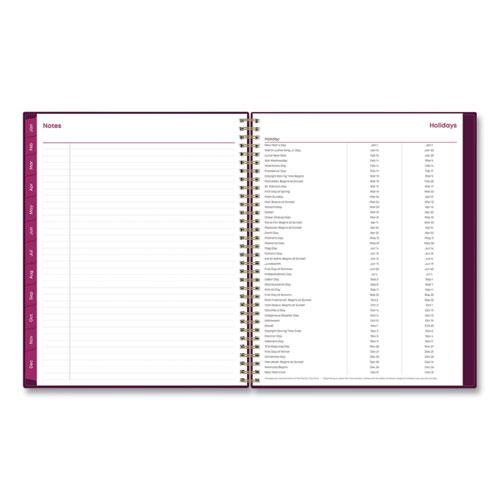 Gili Weekly/Monthly Planner, Gili Jewel Tone Artwork, 11 x 8.5, Plum Cover, 12-Month (Jan to Dec): 2024. Picture 8