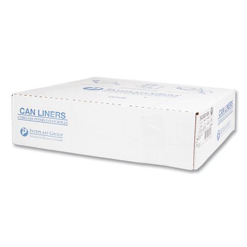 High-Density Commercial Can Liners, 60 gal, 14 mic, 43" x 48", Natural, 25 Bags/Roll, 8 Interleaved Rolls/Carton. Picture 4