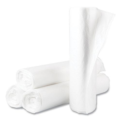 High-Density Commercial Can Liners Value Pack, 45 gal, 14 mic, 40" x 46", Natural, 25 Bags/Roll, 10 Interleaved Rolls/Carton. Picture 1