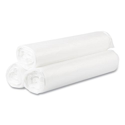 High-Density Commercial Can Liners Value Pack, 45 gal, 14 mic, 40" x 46", Natural, 25 Bags/Roll, 10 Interleaved Rolls/Carton. Picture 2