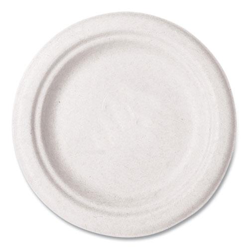 Nourish Molded Fiber Tableware, Plate, 6", White, 1,000/Carton. Picture 1