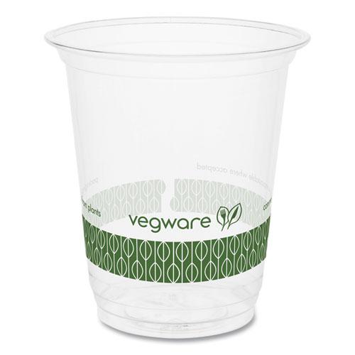 76-Series Cold Cup, 7 oz, Clear/Green, 1,000/Carton. Picture 1